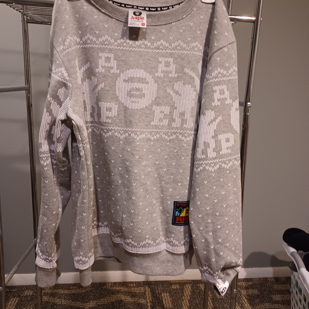Aape gray sweatshirt